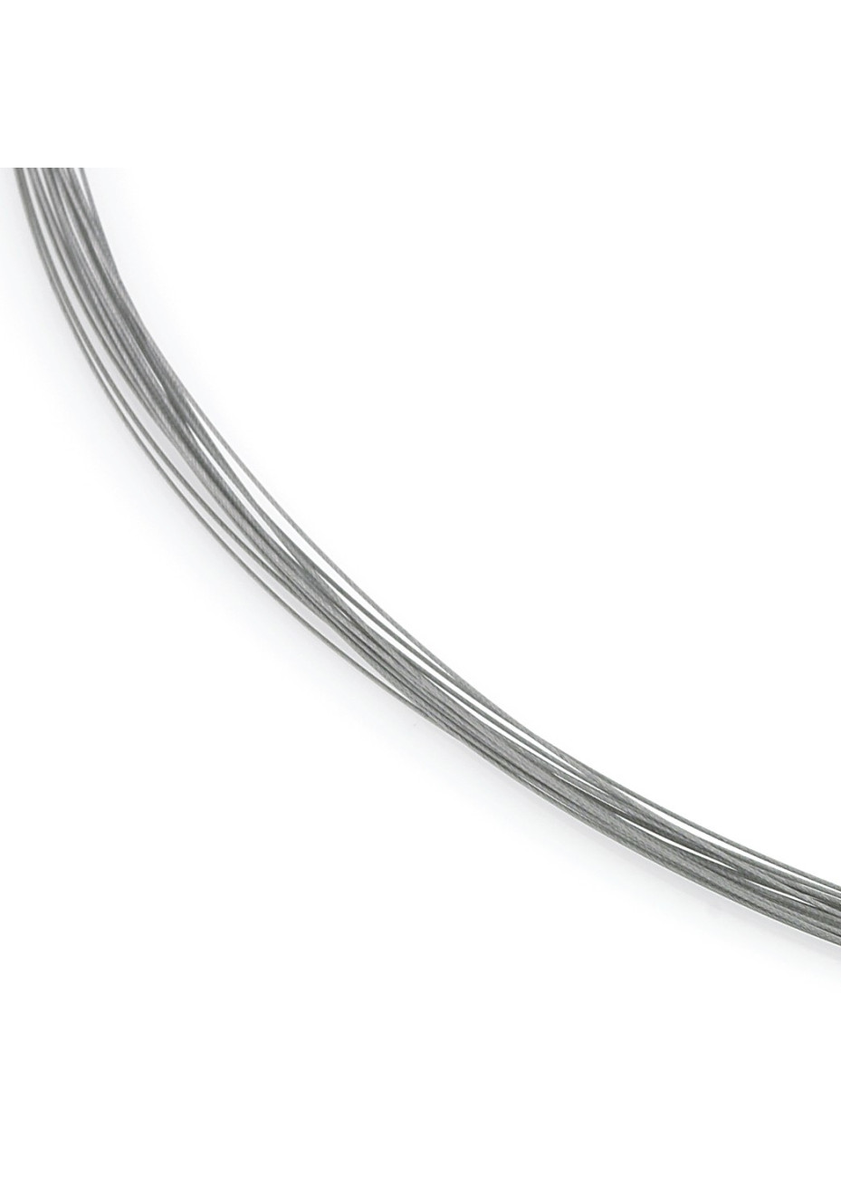 0859-0242 42 cm stalen collier meerdere draden titanium slot Boccia