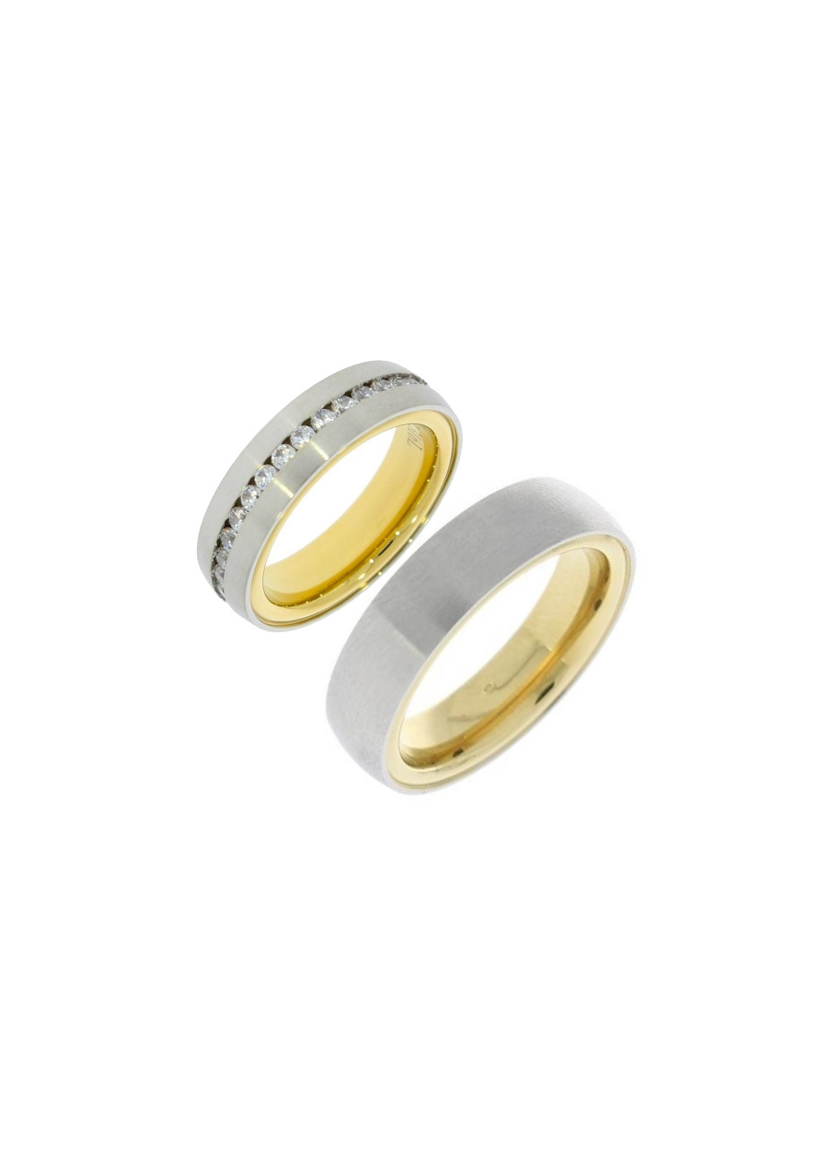 Verguld Multi Zirconia 60300 goudkleur van binnen