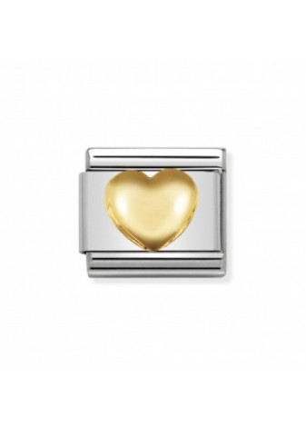 03011601 hart dik Nomination schakel staal met goud