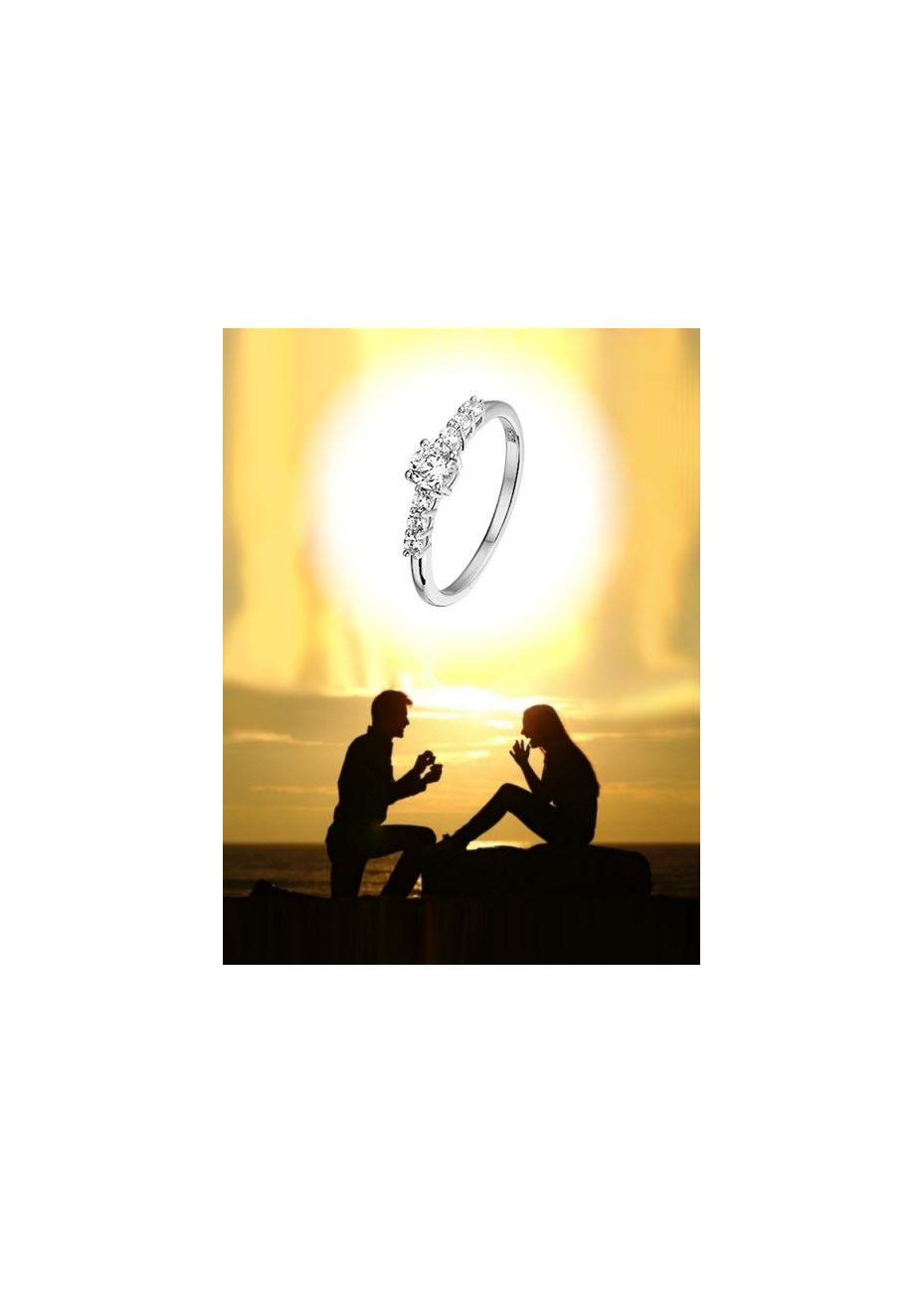 Ja! Zilver Fijne verlovingsring zilver JA13.18439