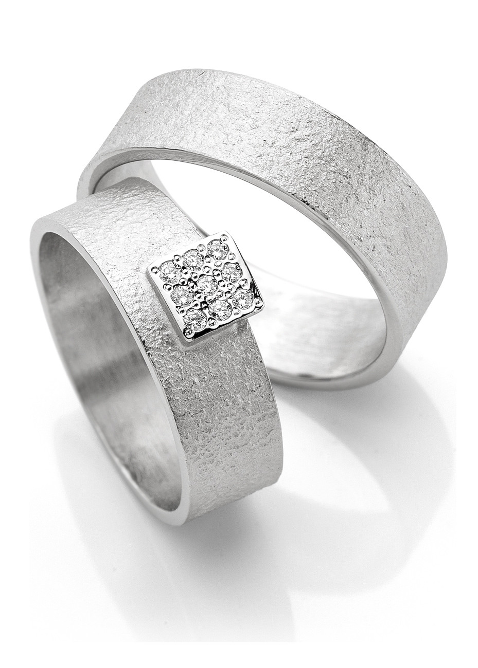 238_243 Trouwringen grillig zilver met briljant Mathisse