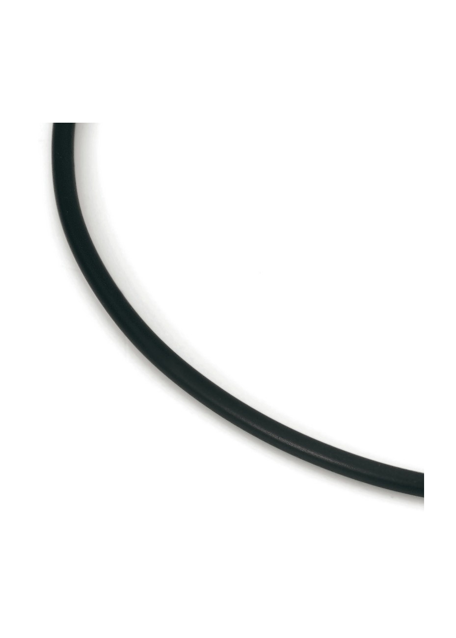 0827-0145 45 cm rubber collier met titanium sluiting