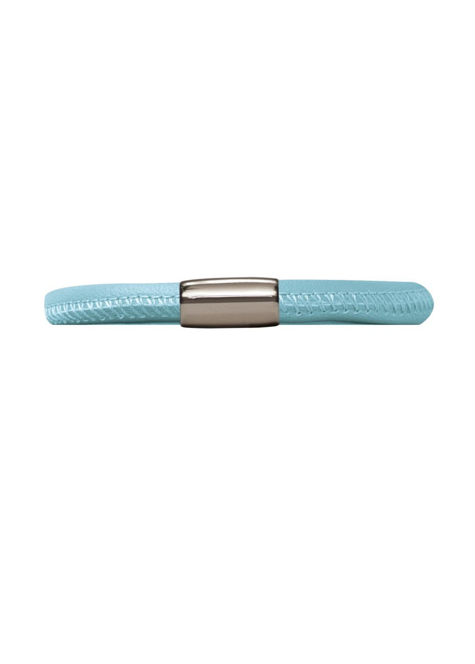 12111-21 Endless bracelet light blue single silver