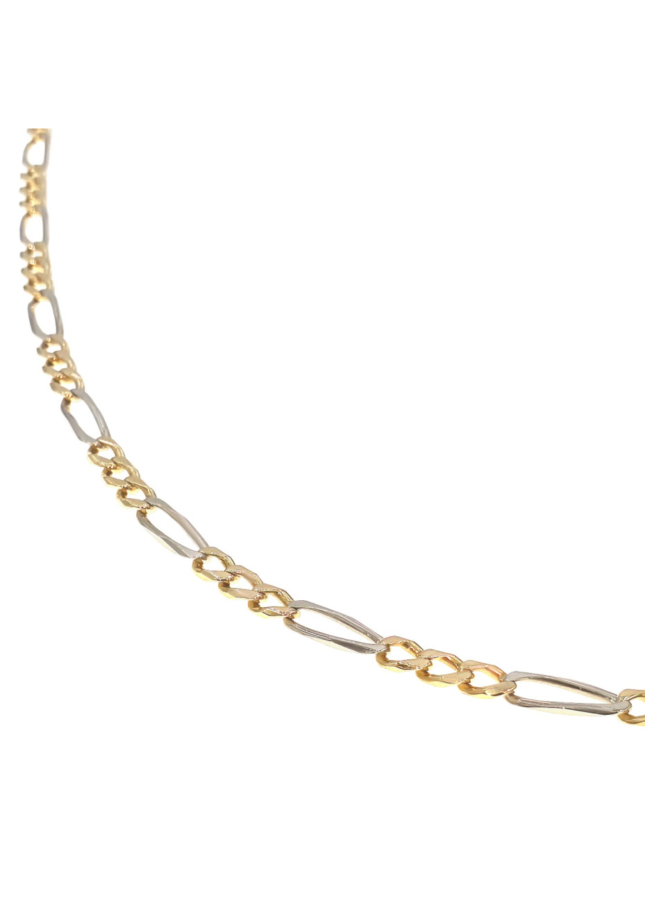 23.0 gram 18 krt. massief gouden figaro collier 56 cm