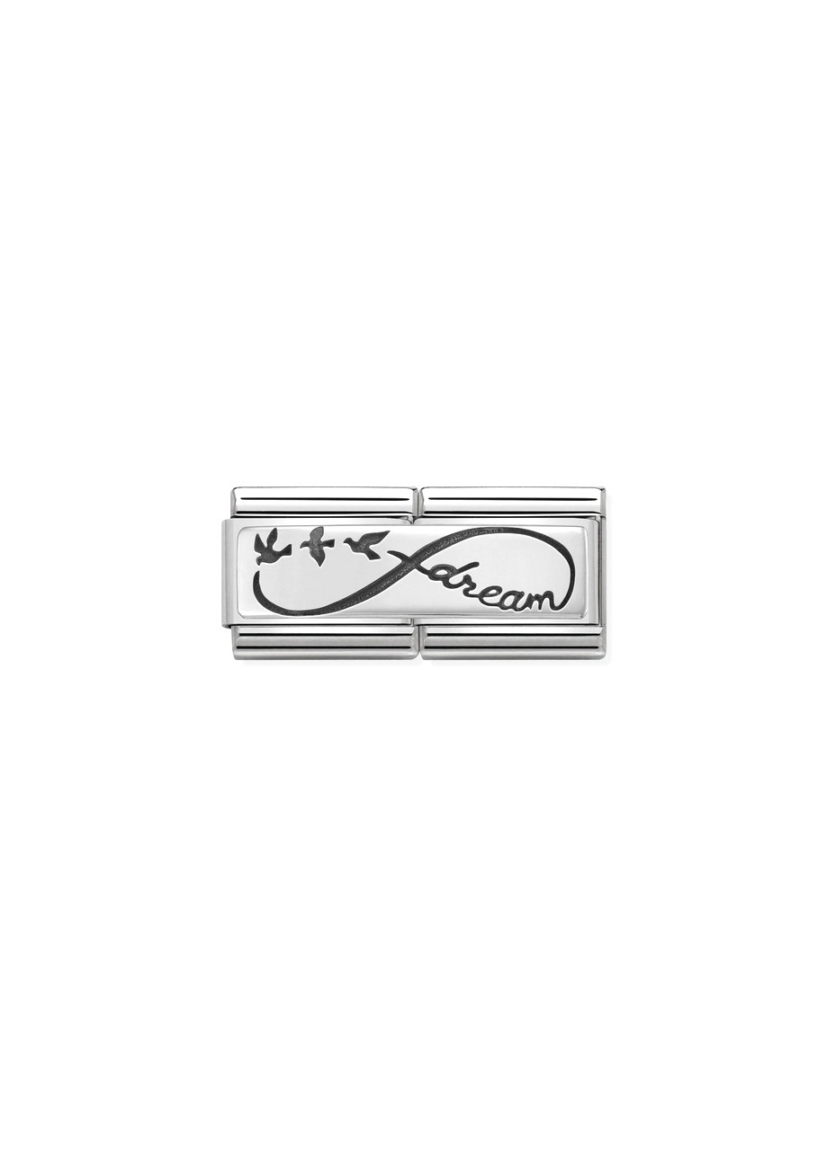 33071004 Nomination Dubbel Infinity Dream Zilver