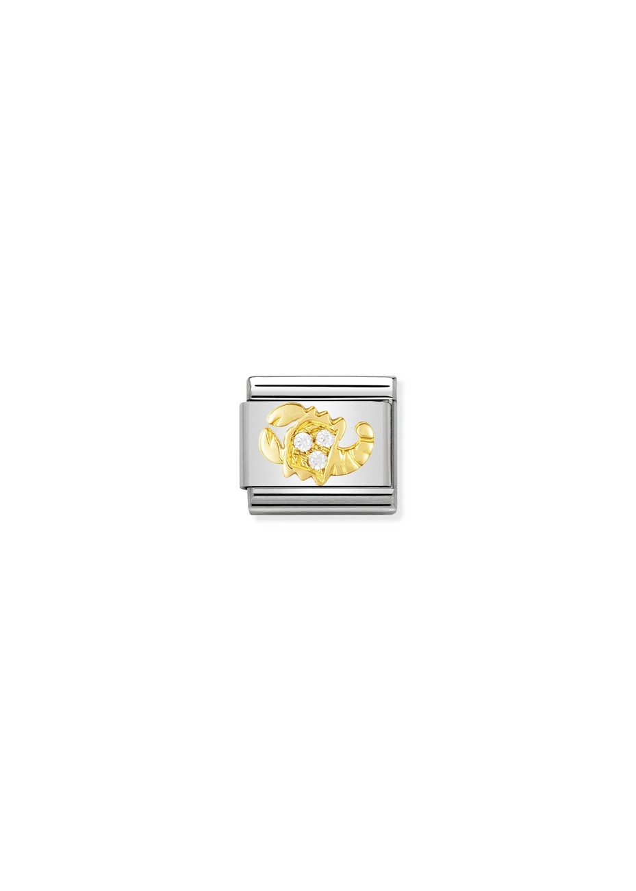 03030208 Nomination Sterrenbeeld Schorpioen Goud met Zirconia