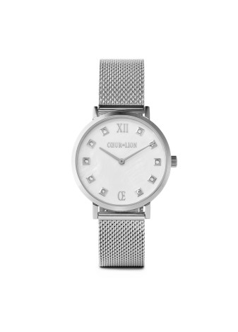 1725 Dameshorloge Silver-Mother of Pearl Coeur de Lion 7610701725