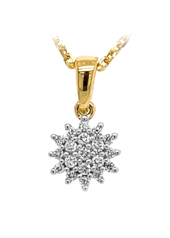 .Set WRSM Goud met briljant entourage