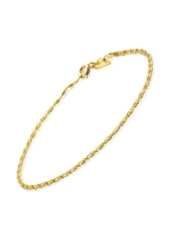 ZGA295 Zinzi gouden valkenoog-armband 18 cm