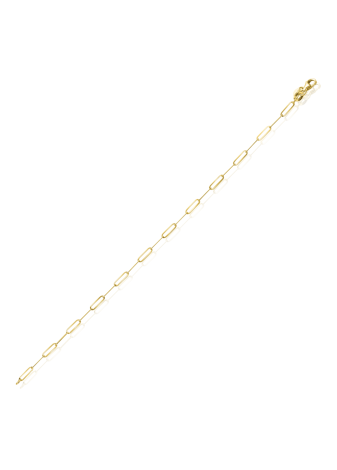 ZGA296 Paperclip armband goud Zinzi 19 cm
