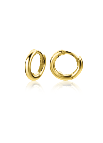 ZGO302 Dikke oorringen 11 mm Zinzi goud