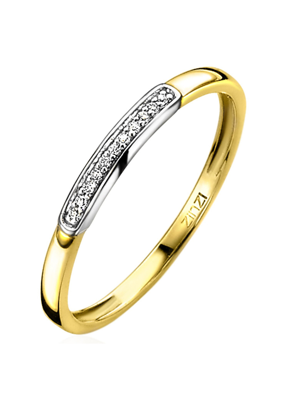 ZGR148-54 Gouden rijring Zinzi met zirconia