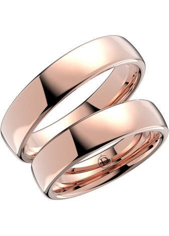 KR2050 Donatello witgouden trouwringen 5.0 mm