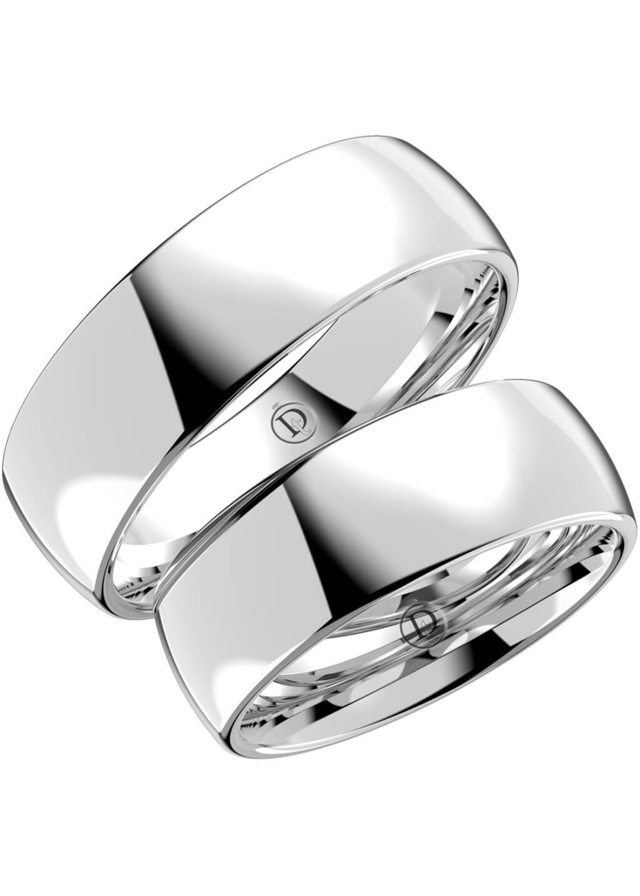 KR2070 Donatello witgouden trouwringen 7.0 mm
