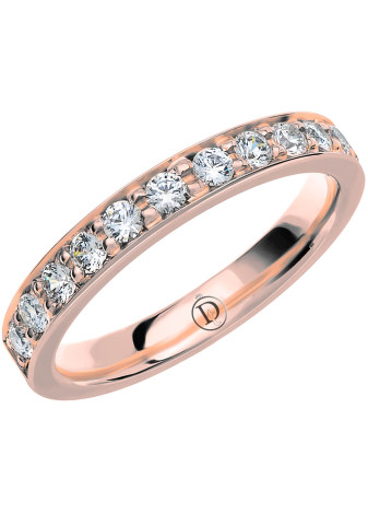 MR9 Witgouden trouwring-rijring met 0.48 crt. briljant 3.0 mm