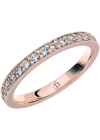 MR12 Witgouden trouwring-rijring met 0.30 crt. briljant 2.5 mm