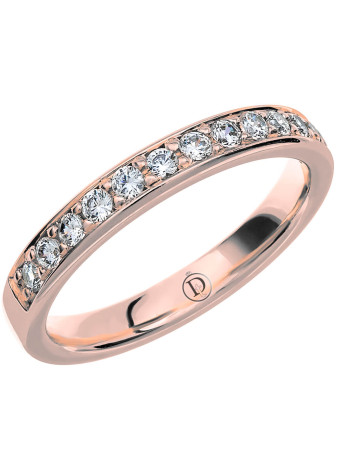 MR27 Witgouden trouwring-rijring met 0.32 crt. briljant 3.0 mm