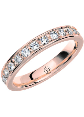 MR31 Witgouden trouwring-rijring met 0.49 crt. briljant 3.5 mm