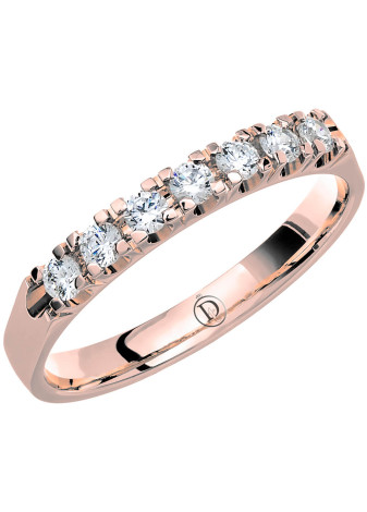 MR34 Witgouden trouwring-rijring met 0.28 crt. briljant 2.5 mm