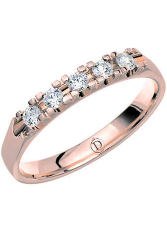 MR35 Witgouden trouwring-rijring met 0.25 crt. briljant 2.7 mm