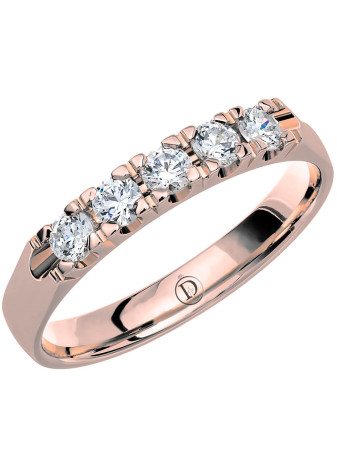 MR37 Witgouden trouwring-rijring met 0.35 crt. briljant 3.0 mm