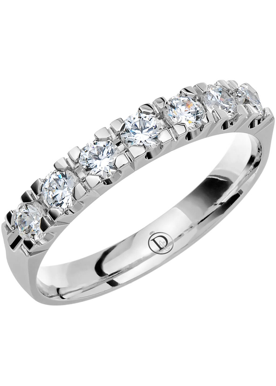 MR38 Witgouden trouwring-rijring met 0.56 crt. briljant 3.1 mm