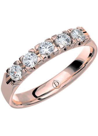 MR39 Witgouden trouwring-rijring met 0.45 crt. briljant 3.2 mm