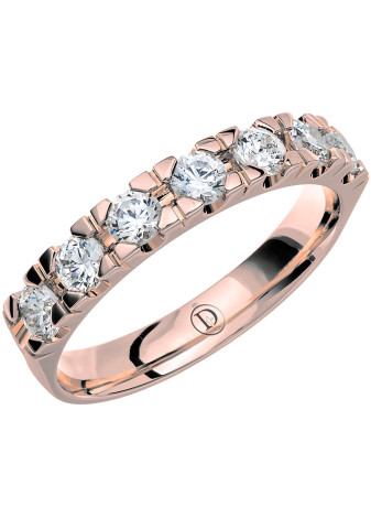 MR40 Witgouden trouwring-rijring met 0.70 crt. briljant 3.4 mm