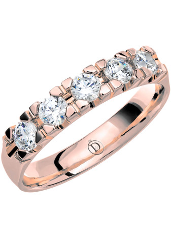 MR41 Witgouden trouwring-rijring met 0.55 crt. briljant 3.6 mm