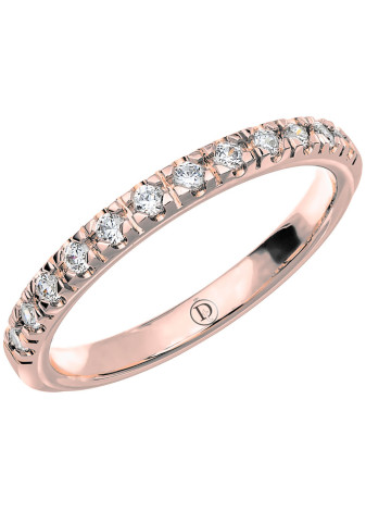 MR44 Witgouden trouwring-rijring met 0.24 crt. briljant 2.5 mm