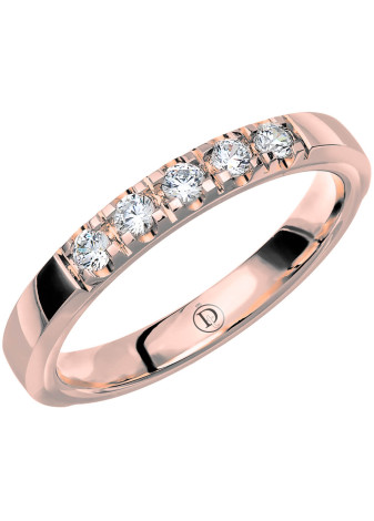 MR46 Witgouden trouwring-rijring met 0.20 crt. briljant 3.0 mm