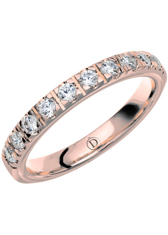 MR47 Witgouden trouwring-rijring met 0.40 crt. briljant 3.0 mm