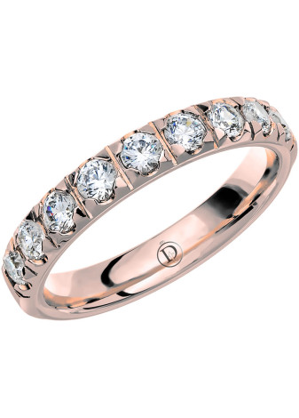 MR50 Witgouden trouwring-rijring met 0.63 crt. briljant 3.5 mm