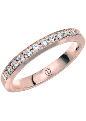 MR52 Witgouden trouwring-rijring met 0.28 crt. briljant 3.0 mm