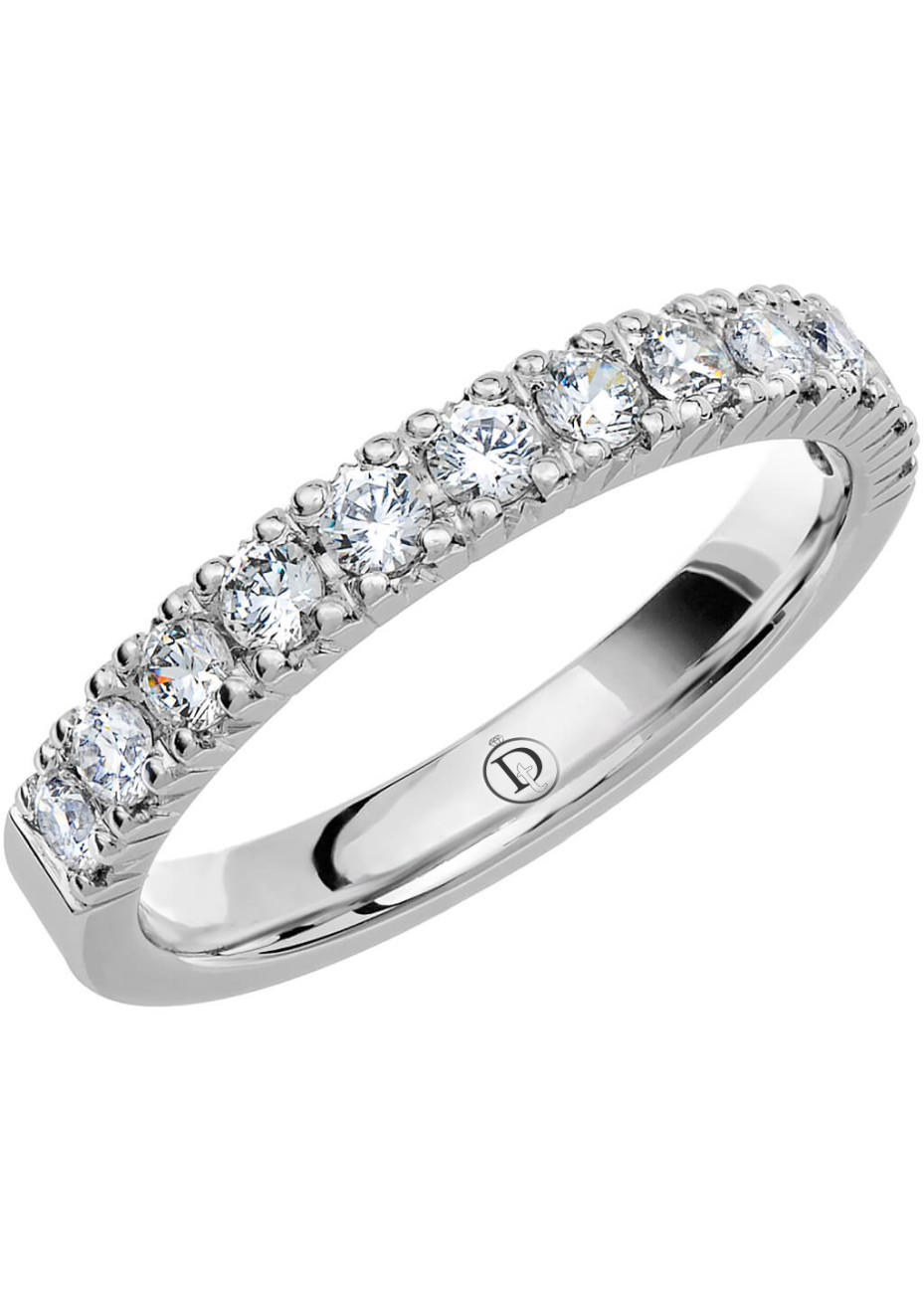 MR67 Witgouden trouwring-rijring met 0.60 crt. briljant 3.0 mm