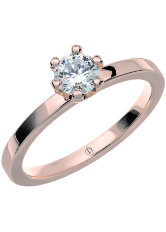 VR57 Witgouden trouwring-verlovingsring met 0.40 crt. briljant 2.0 mm