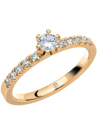 VR59 Witgouden trouwring-verlovingsring met 0.40 crt. briljant 2.0 mm