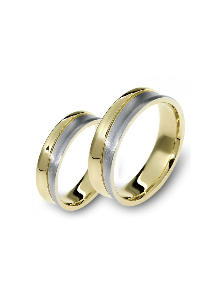 1001 Trouwringen bicolour goud 5 mm