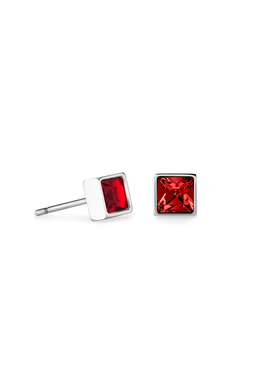 0317 Oorsieraad Red-Silver Coeur de Lion 0501210317