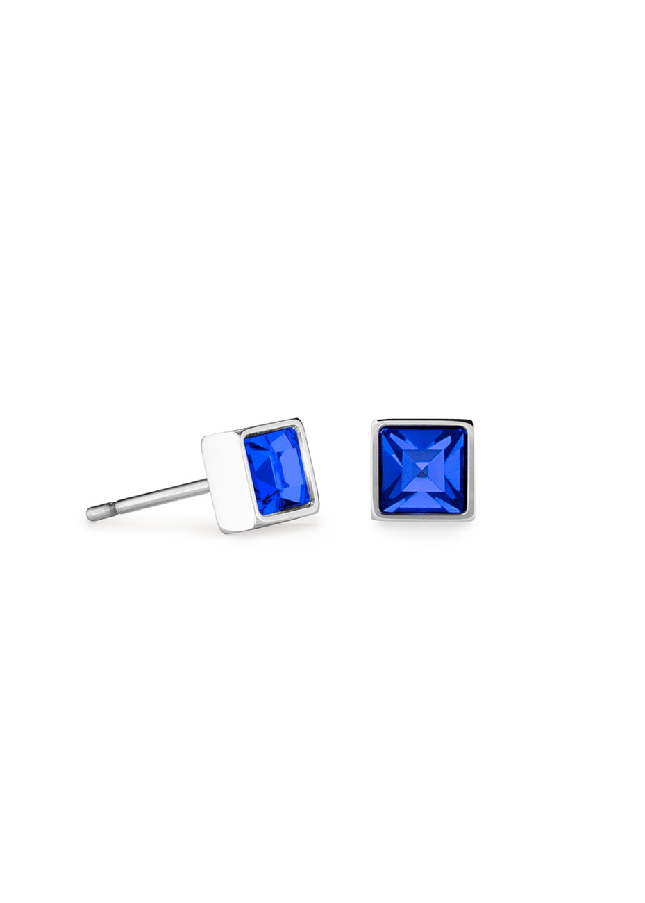 0717 Oorsieraad Blue-Silver Coeur de Lion 0501210717