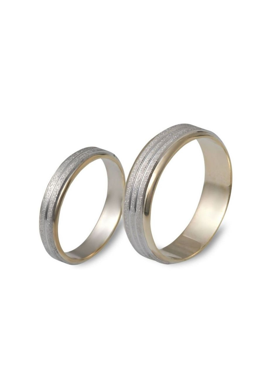 1010 Trouwringen bicolour goud 4+6 mm
