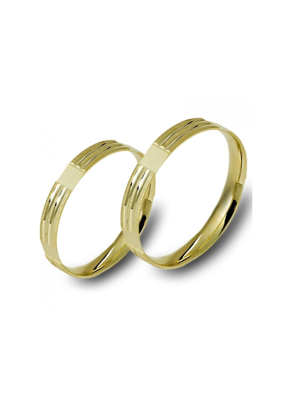 1208 Trouwringen geelgoud 3 mm