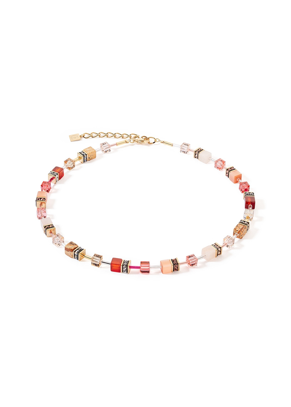 0310 Collier Red-Beige Coeur de Lion 4905100310