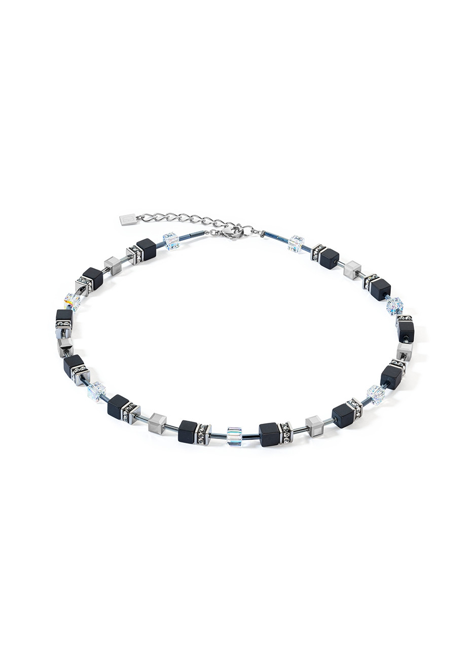 1318 Collier Black-Crystal Coeur de Lion 4018101318
