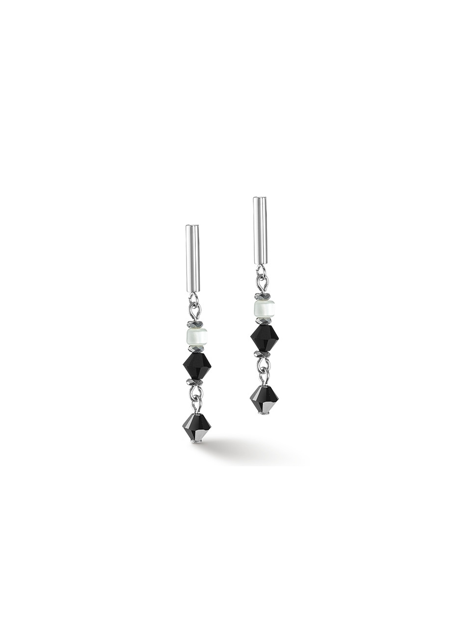 1314 Oorsieraad Black-White Coeur de Lion 4239211314