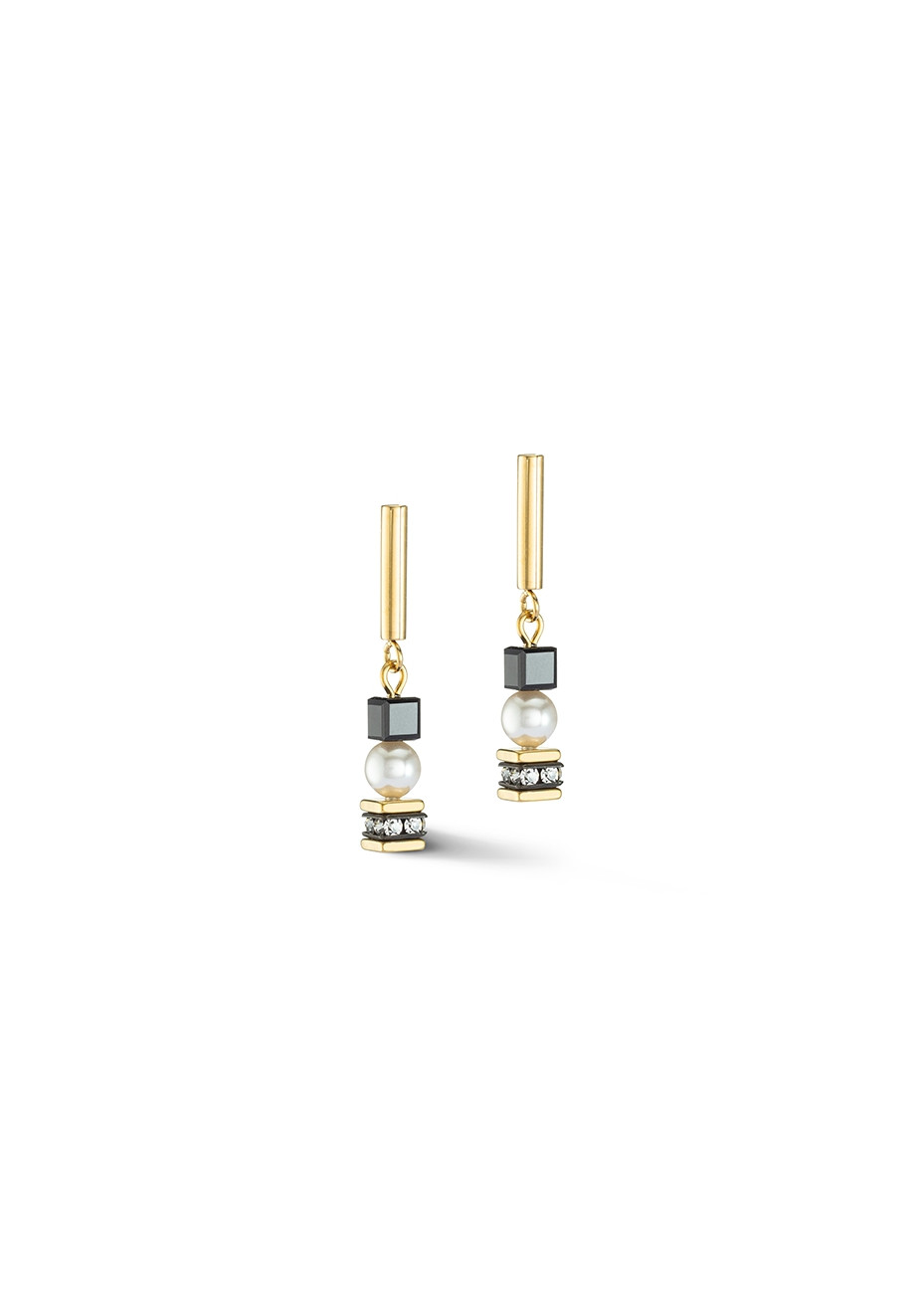 1316 Oorsieraad Black-Gold Coeur de Lion 4085211316