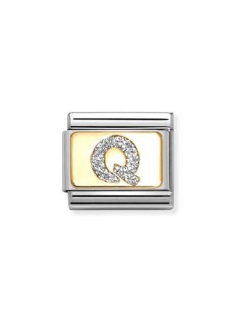 03029117 Nomination Letter Q Silver Glitter