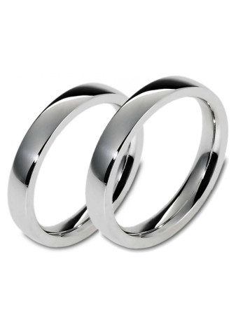0606 Trouwringen witgoud 4 mm