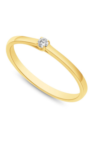 .0309-005 Verlovingsring met gedraaide zetting met 0.05-0.10-0.20 crt. briljant