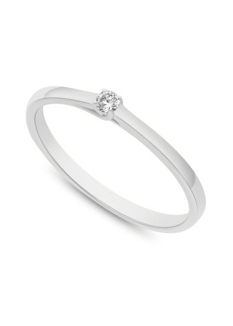 .0309-005 Verlovingsring met gedraaide zetting met 0.05-0.10-0.20 crt. briljant